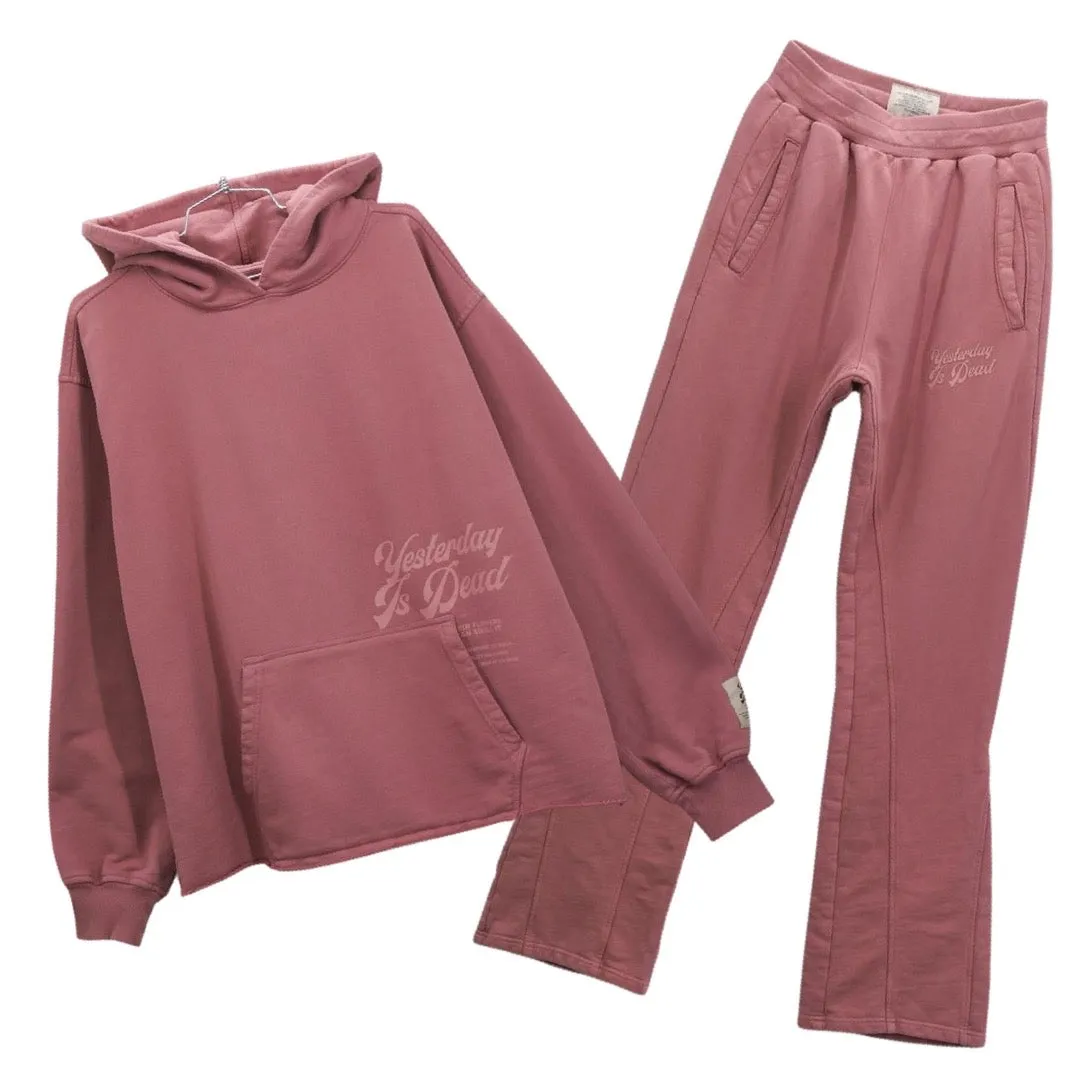 Yesterday Is Dead Cranberry Core Jogging Set