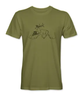 Youth Elk Tee - Military Green